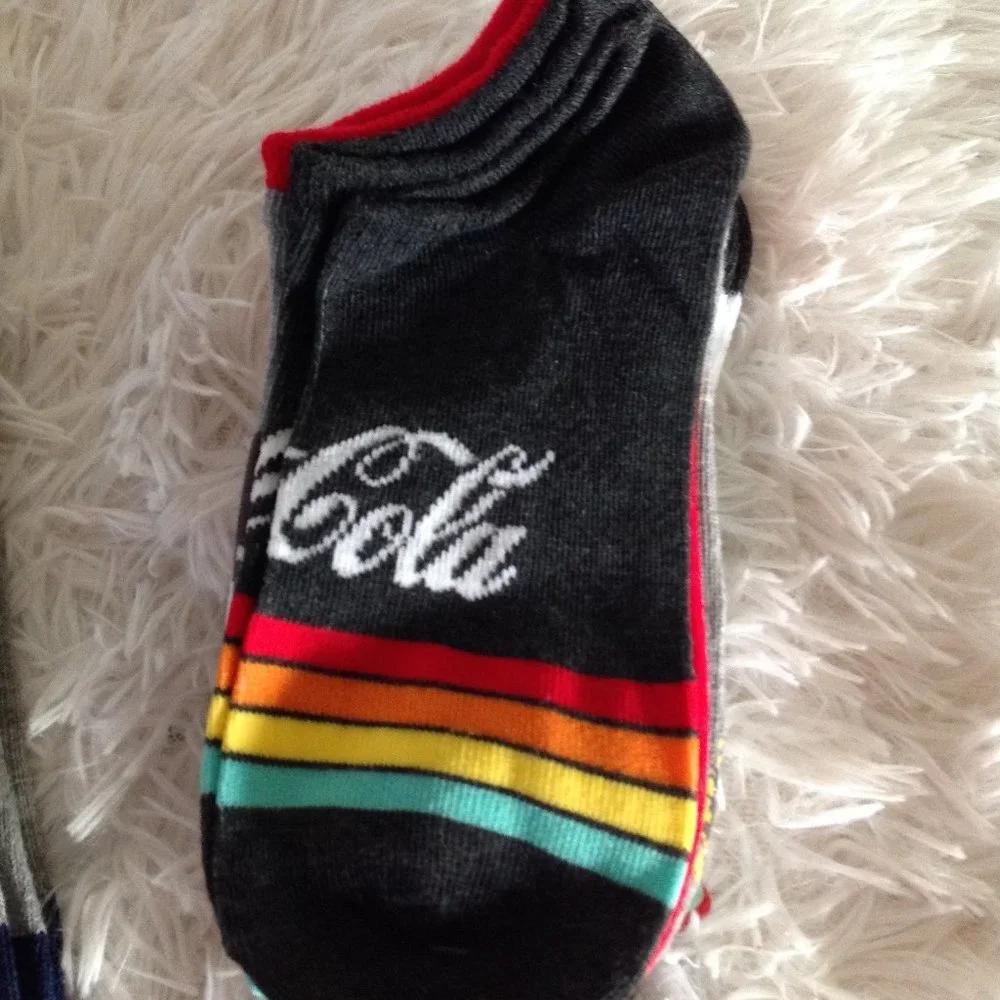 Five Pairs of Assorted Coke Socks